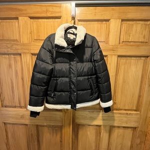 Michael Kors puffer jacket with faux fur trim
